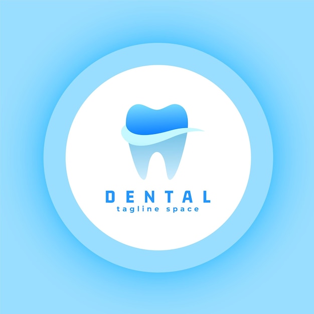 Free vector dental teeth implant logo sign template