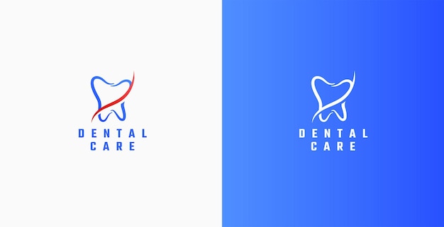 Free Vector dentist clinic logo template dent smile