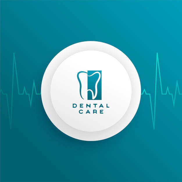 Free vector dentofacial dentist clinic logo for tooth whitening