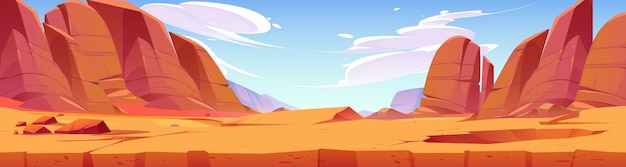 Free Vector desert landscape arizona or africa nature scene