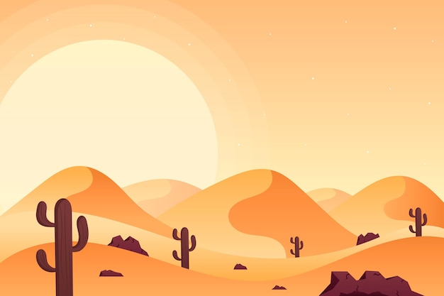 Desert landscape - background for video conferencing