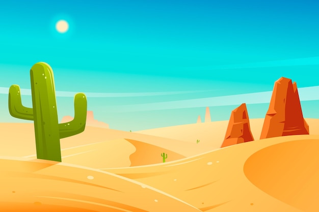 Desert landscape - background for video conferencing