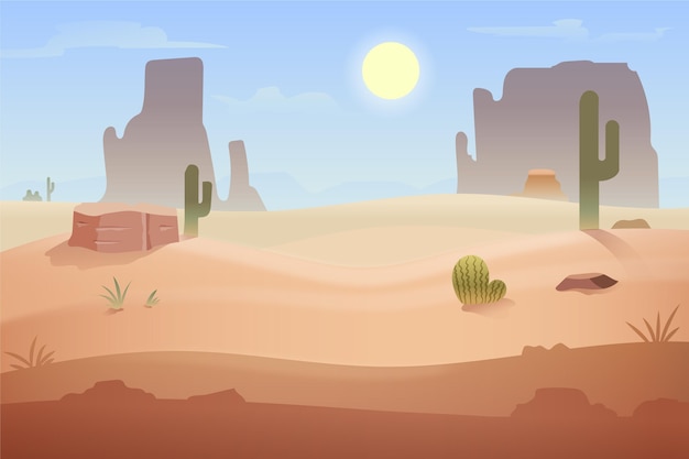 Desert landscape for video conferencing