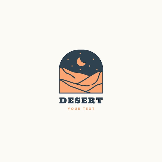 Desert logo template