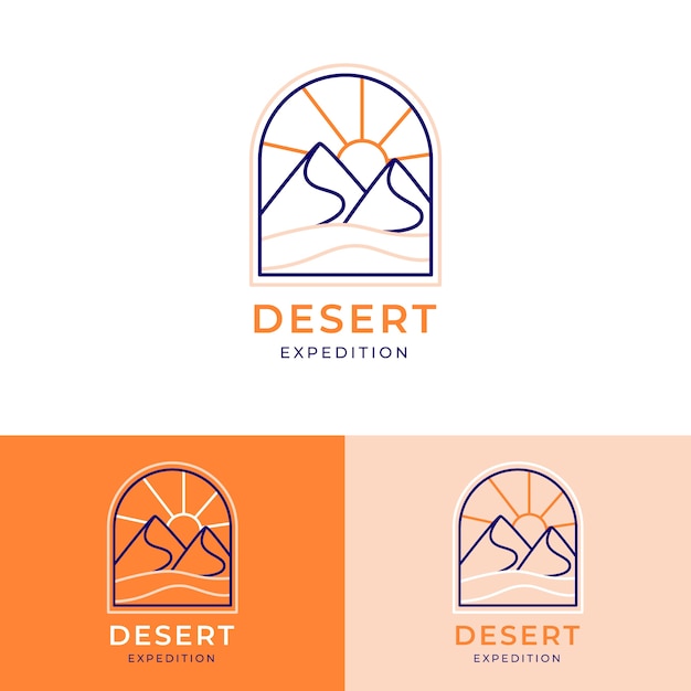 Desert logo template