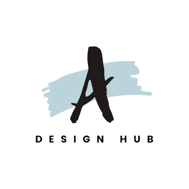 Free vector a design hub logo vector