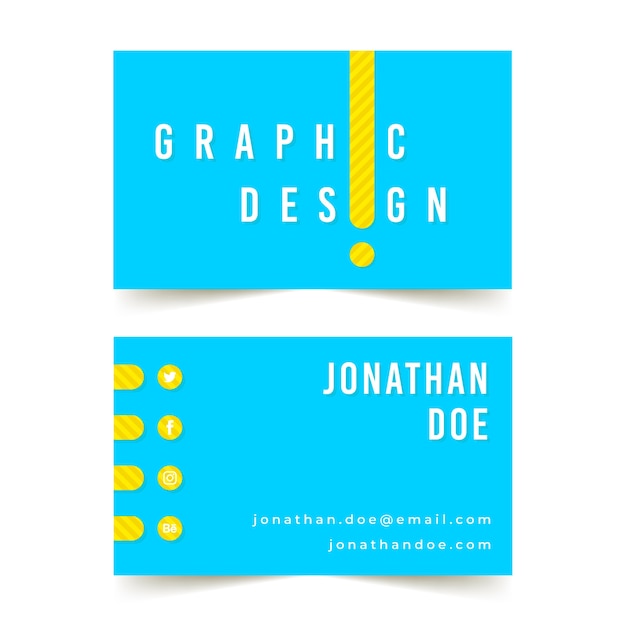 Free vector designer business card template