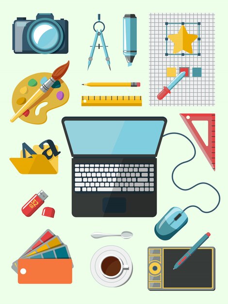 Designer workplace icons