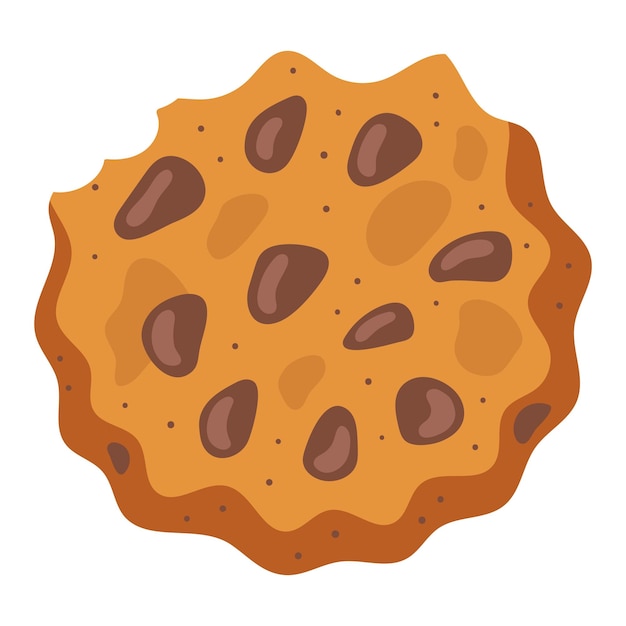 Free Vector dessert cookie with chocolate