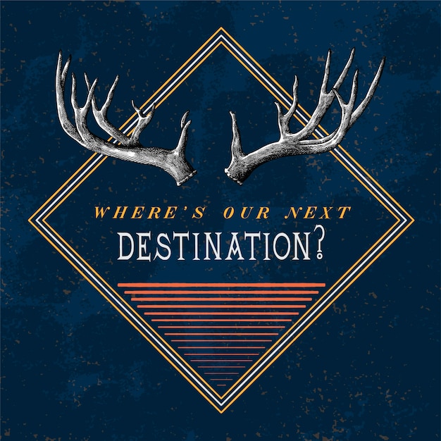 Destination travel logo design vector