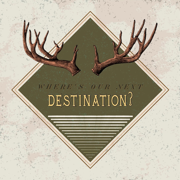 Free Vector destination travel logo design vector