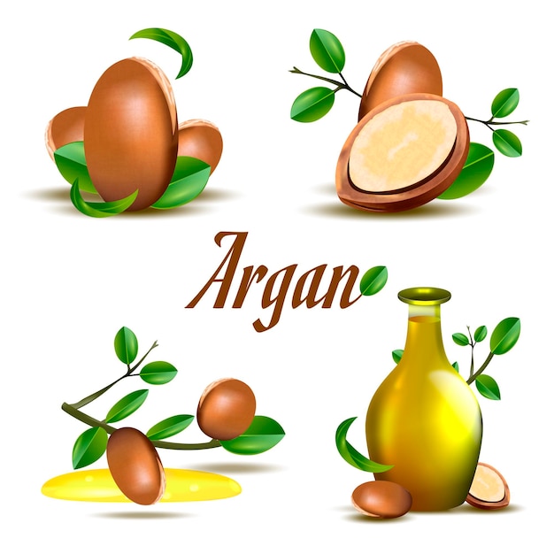 Detailed argan oil element pack