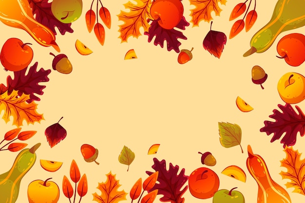 Detailed autumn background