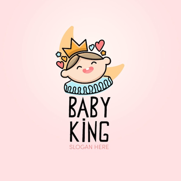 Detailed baby logo