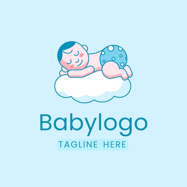 Detailed baby logo