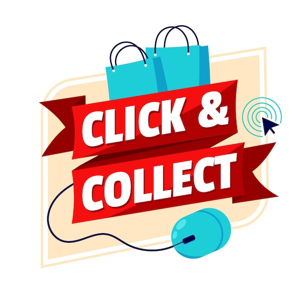 Detailed click and collect sign