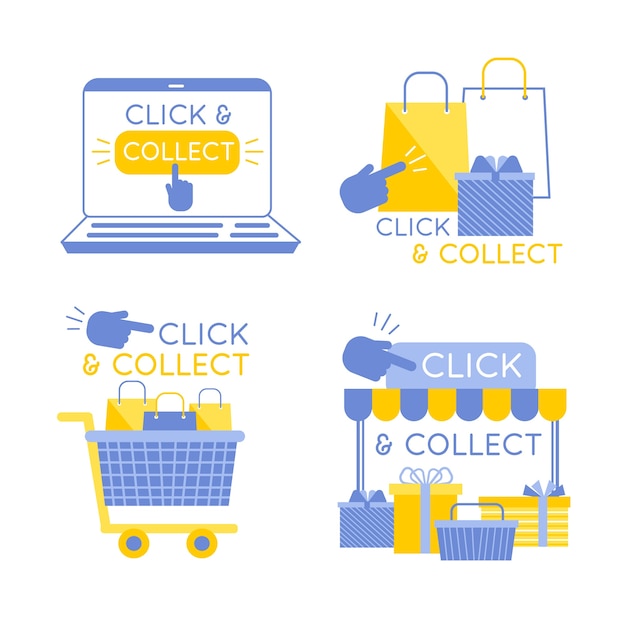 Detailed click and collect sign