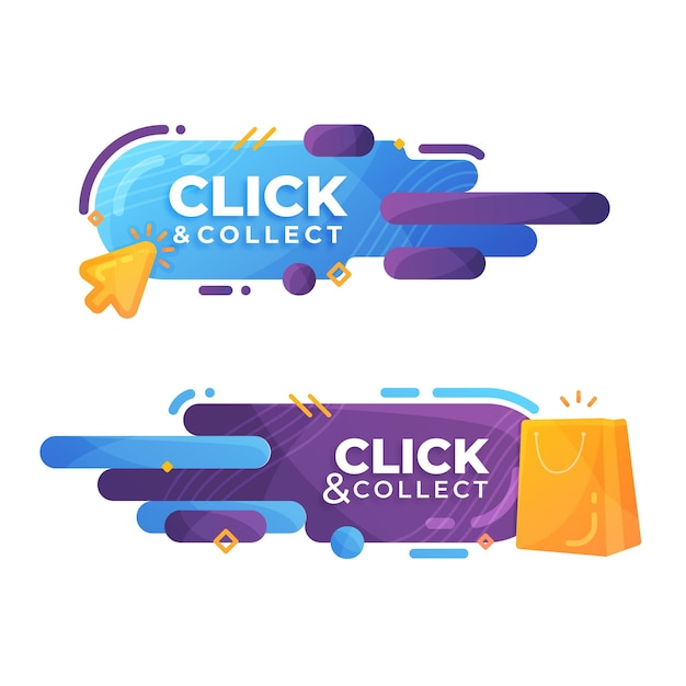 Detailed click and collect sign