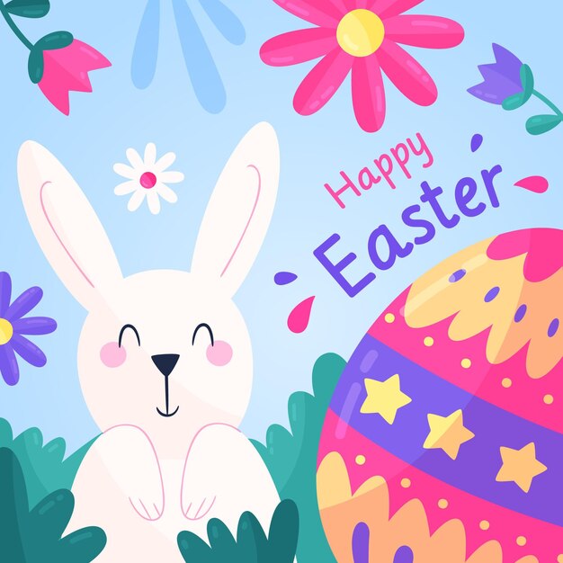 Detailed easter illustration