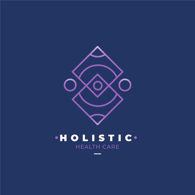 Detailed holistic logo template