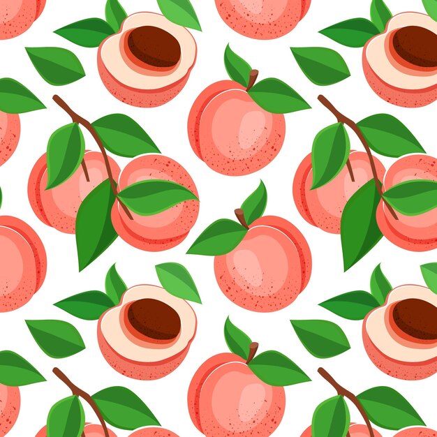 Detailed peach pattern