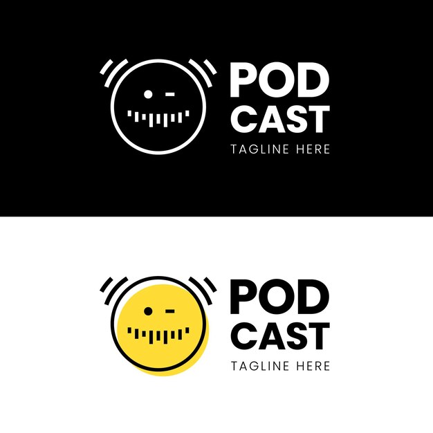 Detailed podcast logo