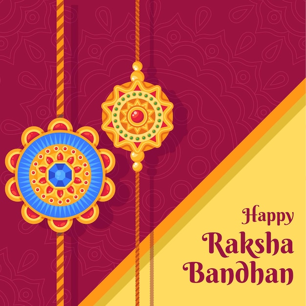 Detailed raksha bandhan illustration