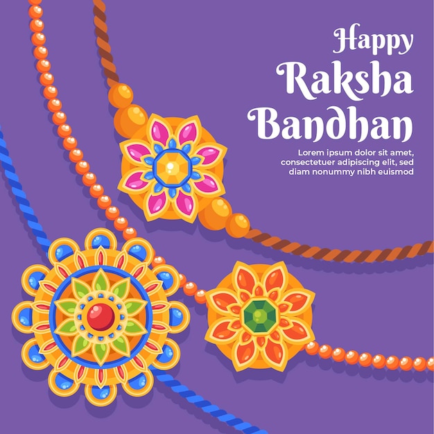 Detailed raksha bandhan illustration