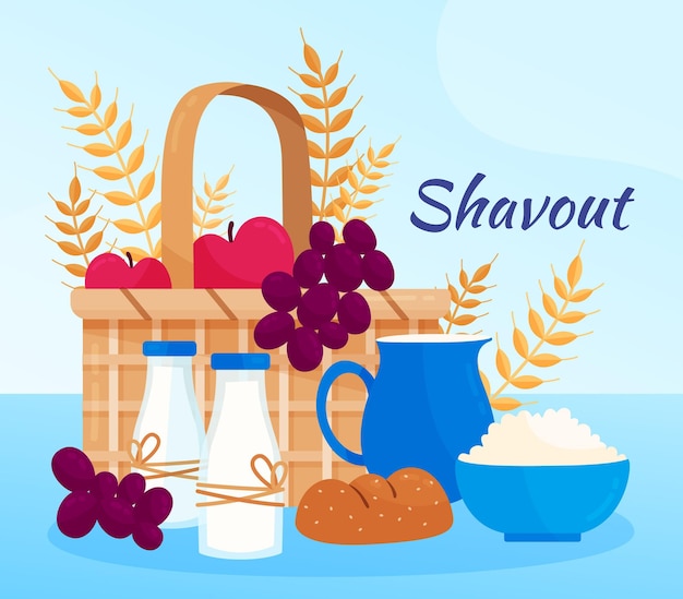 Detailed shavout illustration