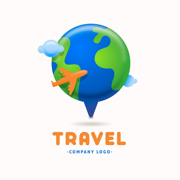 Detailed travel logo template