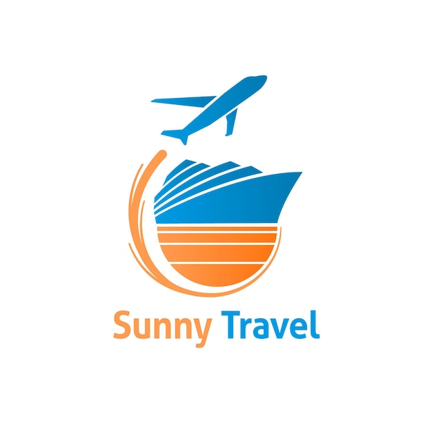 Free Vector detailed travel logo