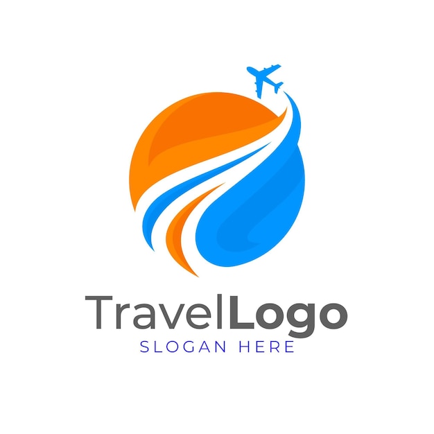 Detailed travel logo