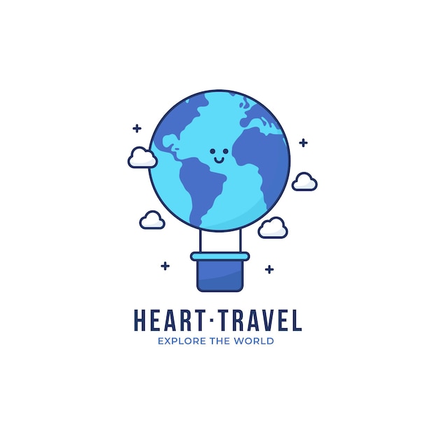 Detailed travel logo