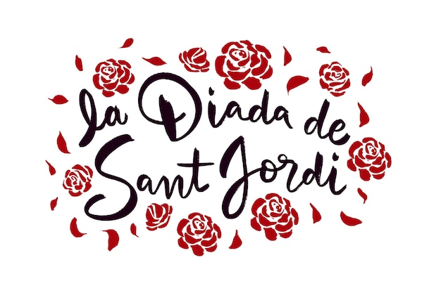 Diada de sant jordi lettering