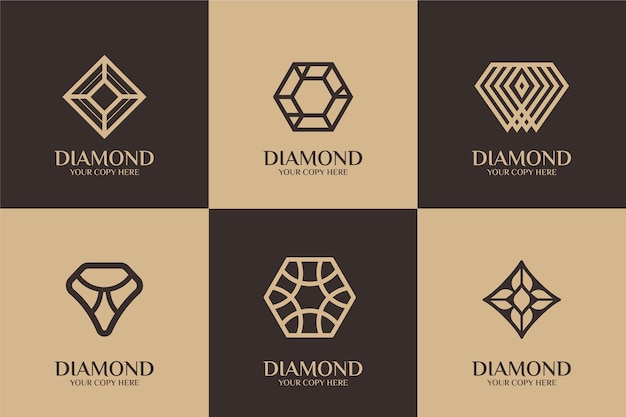 Diamond logo template style