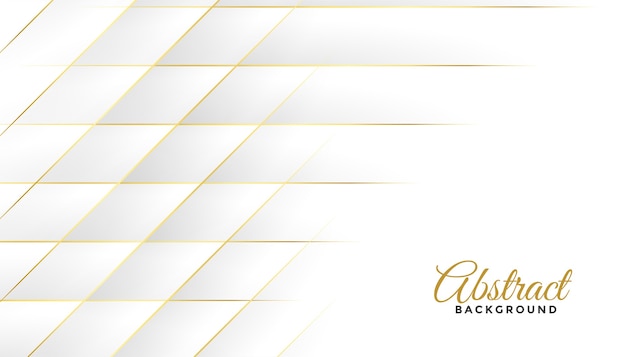 Diamond shapes white and golden lines background design