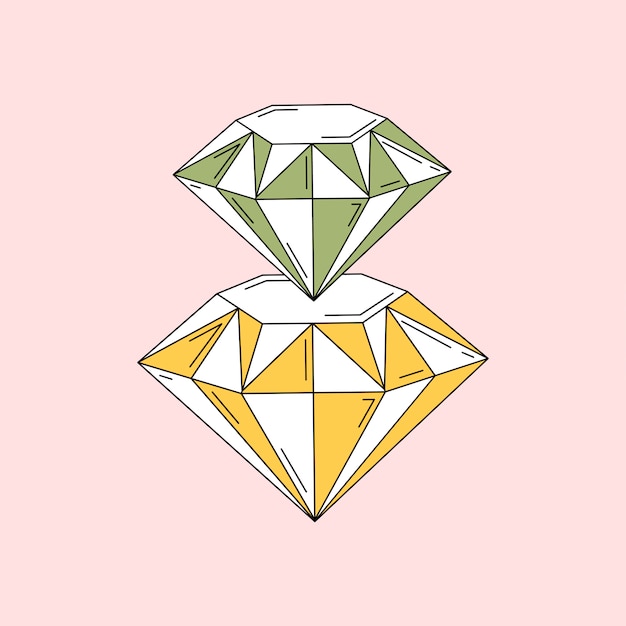 Free Vector diamonds are a girls best friend vector