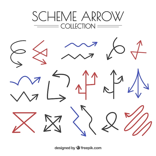 Different arrows collection to mark 