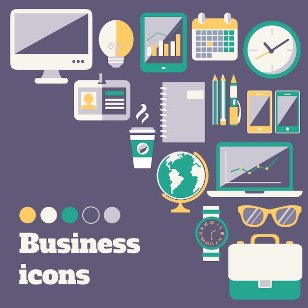 Free Vector different business icons