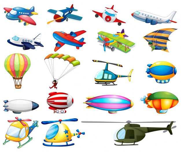 Different modes of air transportation