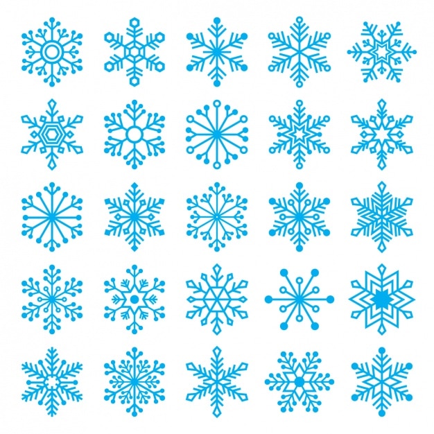 Different snowflakes