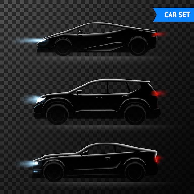 Free Vector different stylish models of cars vector illustration