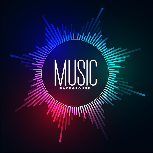 Free Vector digital audio tune frequency background for entertainment concert