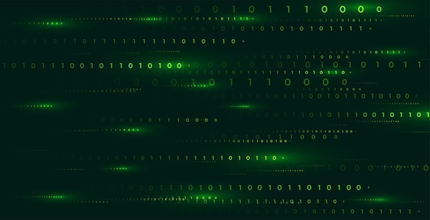 Free Vector digital binary code cyberspace matrix wallpaper design