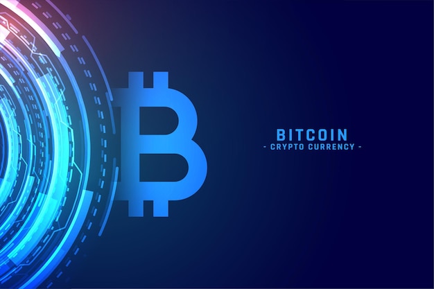 Digital bitcoin technology concept cryptocurrency background