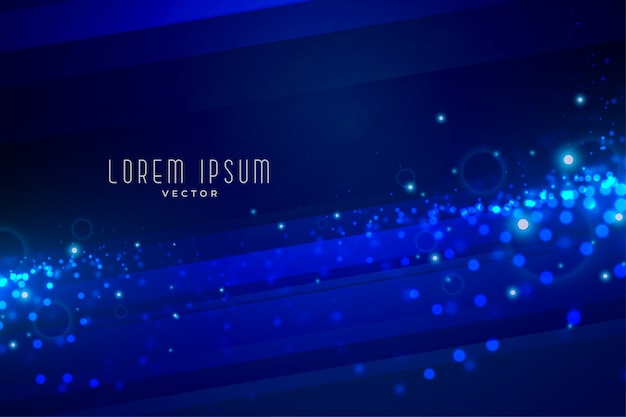 Digital blue glowing particles technology background