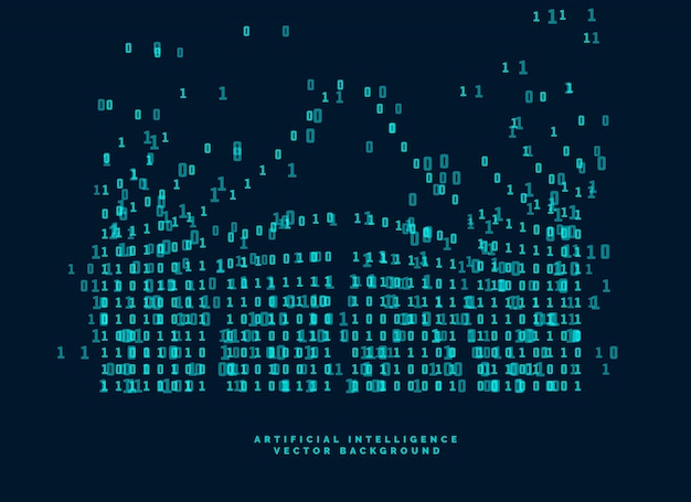 Digital code diagram for technology and artificial intelligence