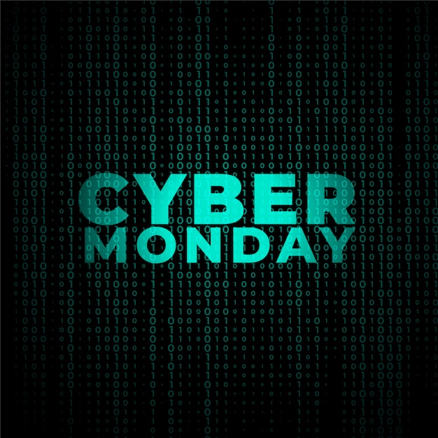 Free Vector digital cyber monday technology style banner  design