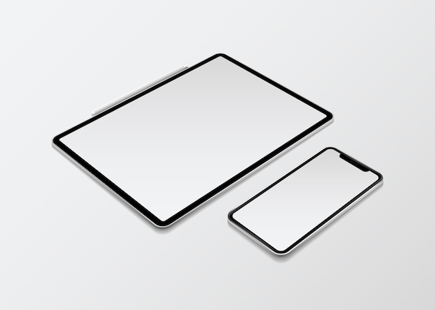 Digital device mockup set