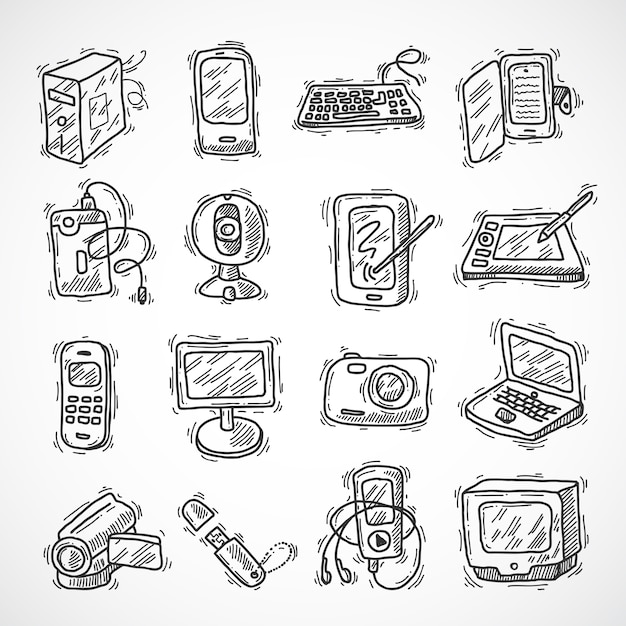 Free Vector digital devices set